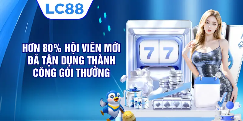 Hơn 80% hội viên mới đã tận dụng thành công gói thưởng 